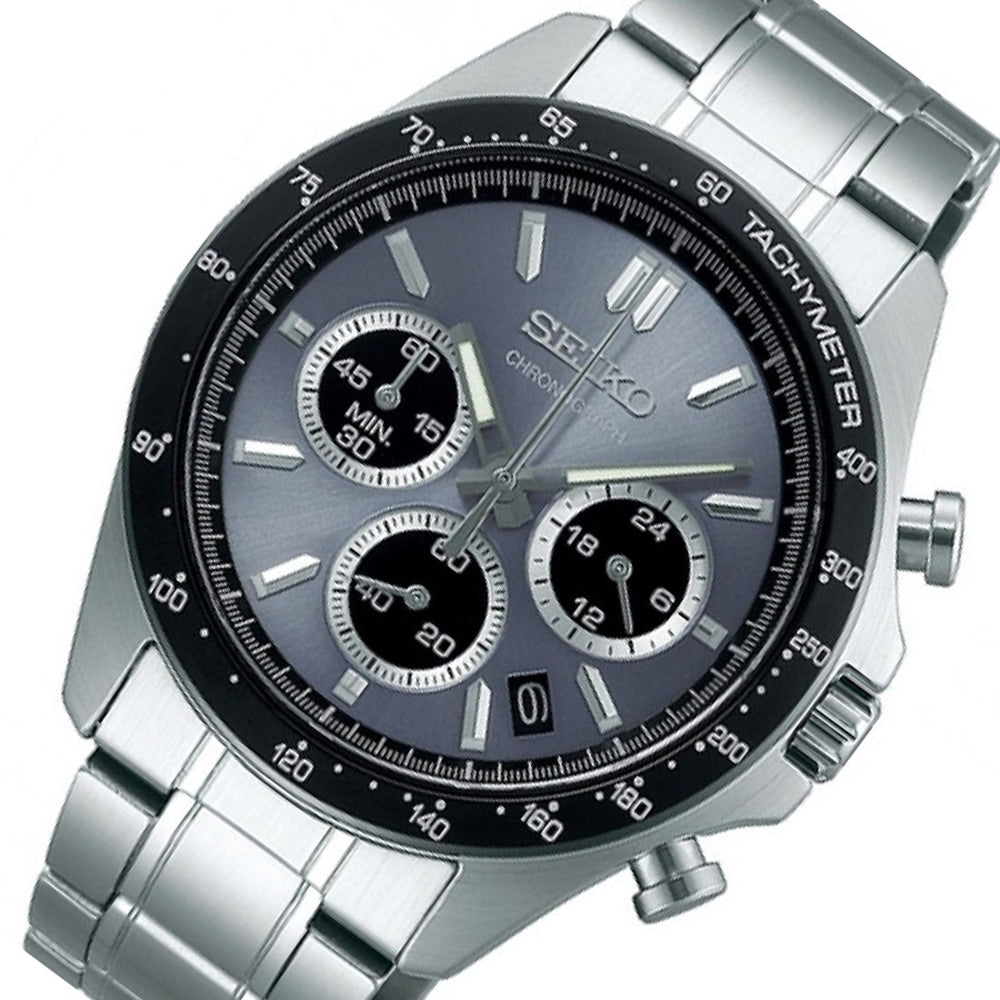 Seiko Spirit SBTR027 JDM Selection Grey Dial Chronograph Quartz ...